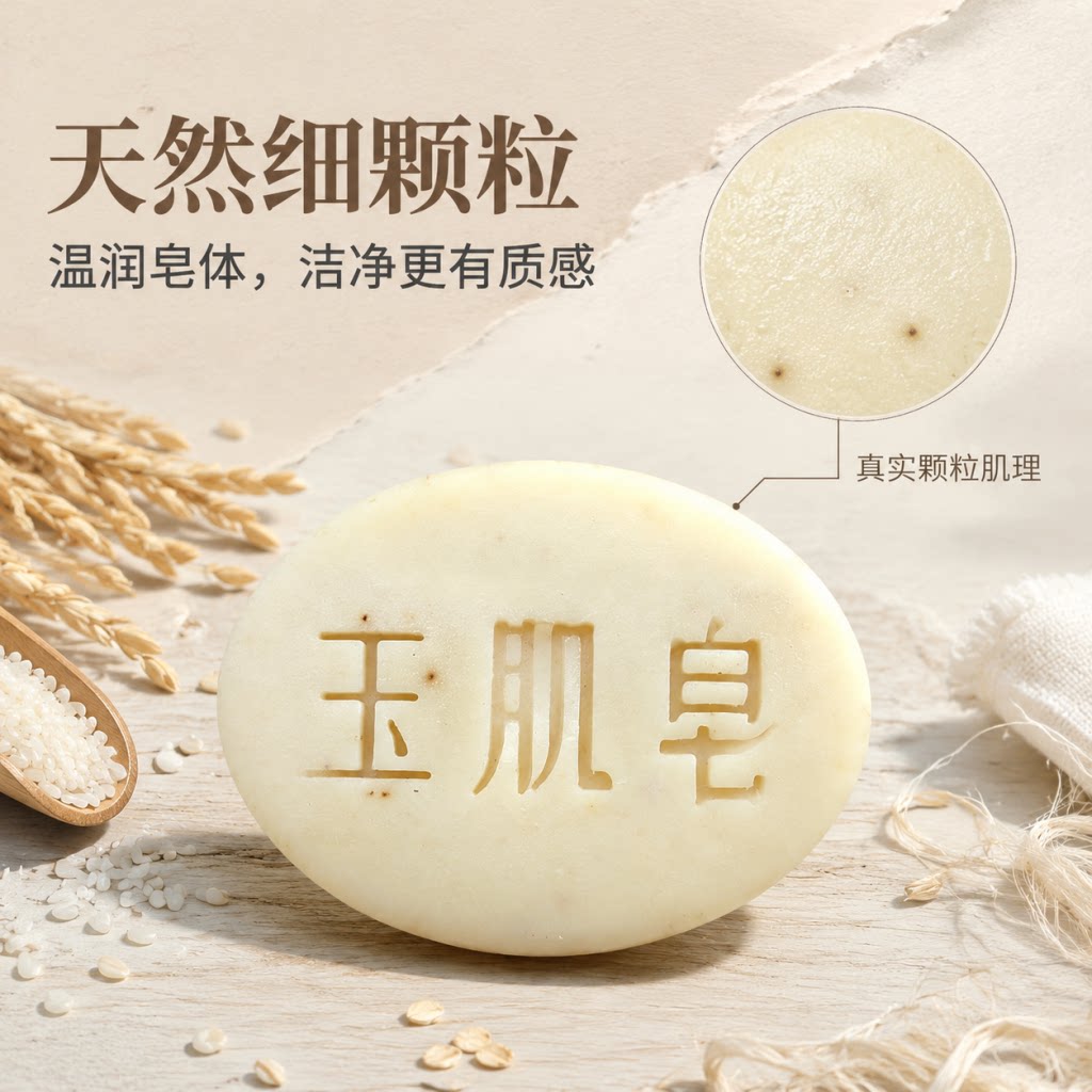 玉肌皂草本手工洁面皂