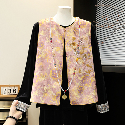 新中式洋气马甲女春装外穿中年款