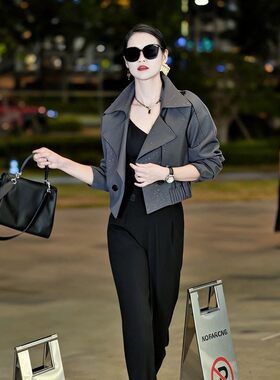 新款修身百搭女神范气质减龄外套