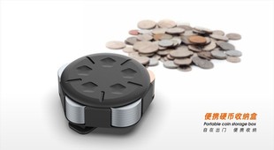 新款创意便携硬币收纳盒欧元美元零钱包生肖纪念币收藏盒