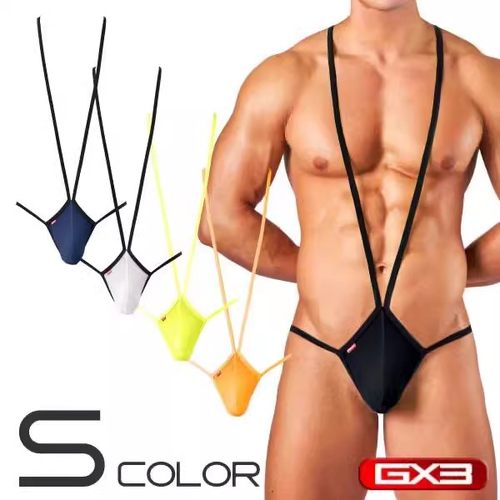 GX3 SHEER U凸囊袋 V-STRING吊带高弹丁字裤 一条装