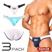 GX3薄如蝉翼SHEER系列高弹低腰超深B字比基尼内裤 一条装