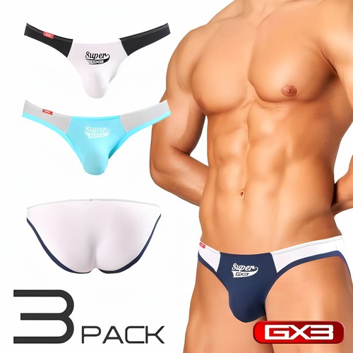 GX3薄如蝉翼SHEER系列高弹低腰超深B字比基尼内裤一条装