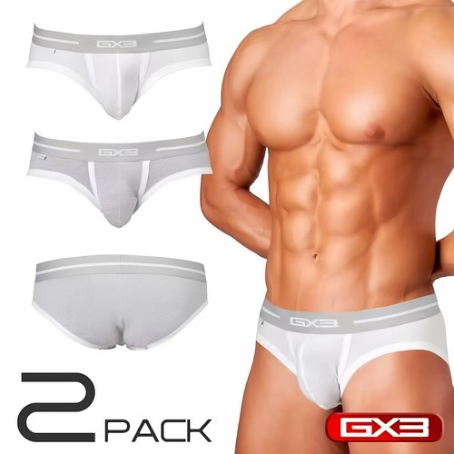 GX3三角男士白色纯棉舒适简约透气低腰男内裤1条装