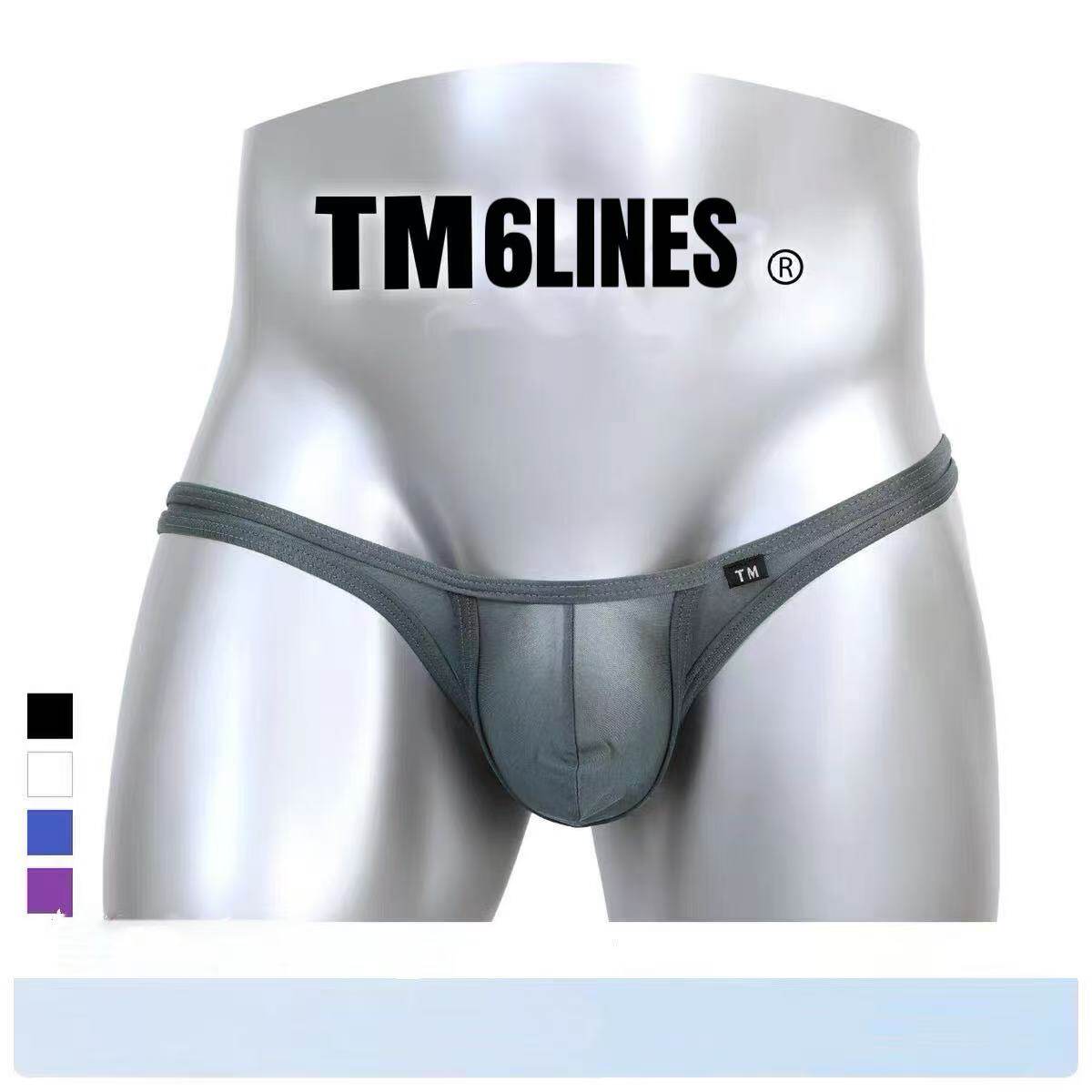 TM6LINES男士日系内裤薄款透气性感透明亲肤弹力情趣低腰三角内裤