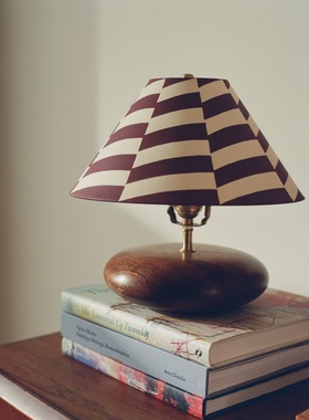 非标定制-丹麦设计台灯经典设计亚麻灯罩台灯走廊酒店民宿姹寂风