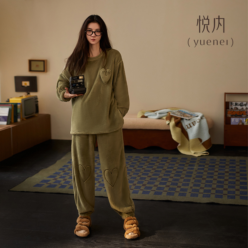 【商场同款】悦内女士法兰绒睡衣