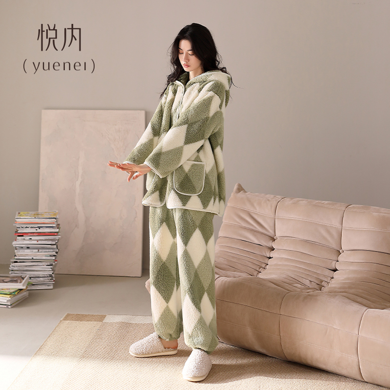 【商场同款】悦内女士法兰绒睡衣