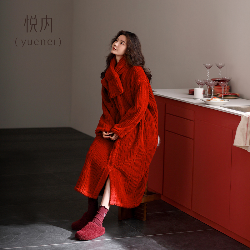 【商场同款】悦内女士法兰绒睡裙