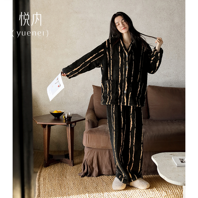 【商场同款】悦内女士珊瑚绒睡衣