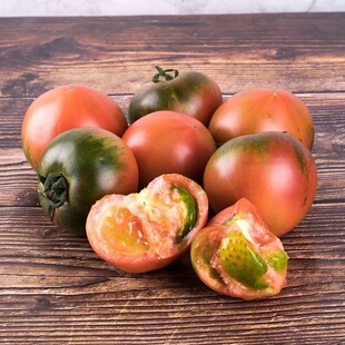 【5.1斤】福建盐碱地正宗铁皮柿子草莓西红柿新鲜 酸甜小番茄