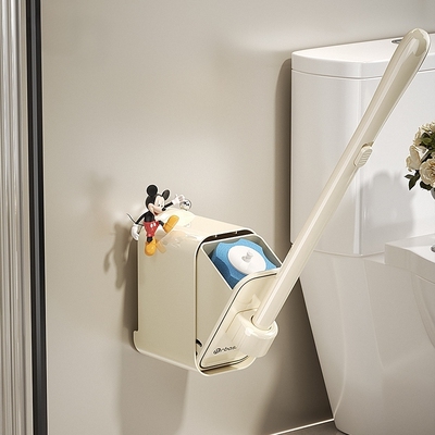 吸盘马桶刷家用无死角卫生间清洁刷2024新款壁挂式一次性厕所刷子