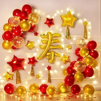 寿宴生日布置老人爸妈过寿气球背景墙场景装饰爷爷奶奶长辈60岁70