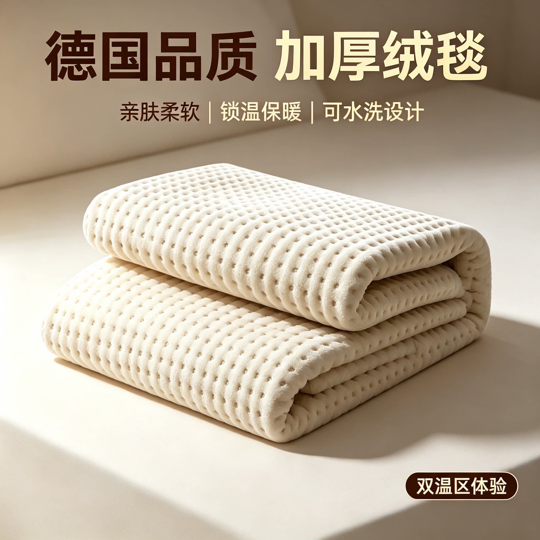 石墨烯加厚遥控双控电热毯