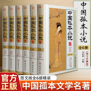 正版精装中国孤本小说珍藏版全套6册/中国古代禁毁小说名著古典文学小说作品集明清善本孤本秘本藏书粉妆梦银瓶梅锦香亭艳情言情