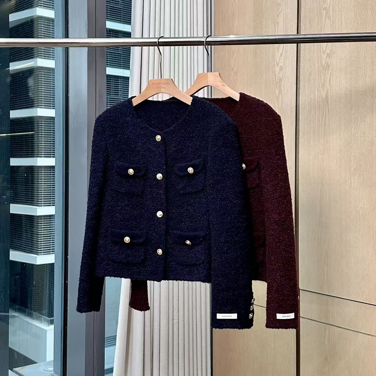 【妍妍粉丝专享】2025新款小香风外套女圆领上衣ONWJ335105662