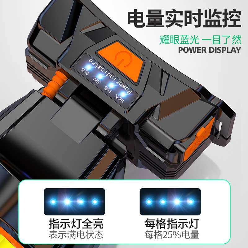 aldies头灯强光充电超亮夜钓鱼头戴式户外照明感应手电筒LED矿灯