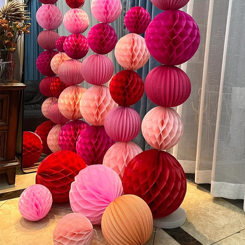 结婚蜂窝球纸灯笼立柱新中式婚房布置套装订婚礼卧室客厅背景装饰,节庆用品/礼品,婚房装扮用品,淘宝优惠券,粉丝福利购,淘宝优惠卷