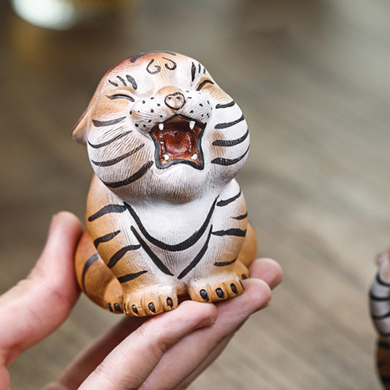 紫砂茶宠摆件精品创意茶桌饰品茶道茶玩可养生肖小老虎,餐饮具,茶道/零配,淘宝优惠券,粉丝福利购,淘宝优惠卷