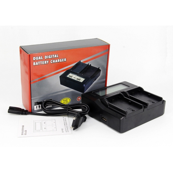 批发LCD液晶EOS双充电器BP511B