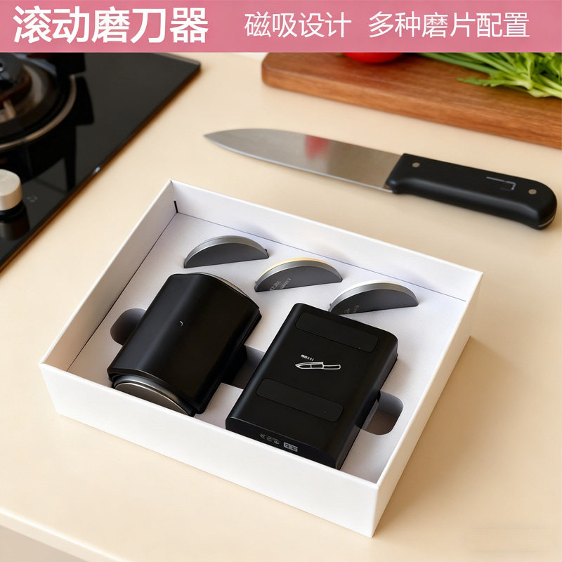 磨刀匠手动滚筒磨刀器图片