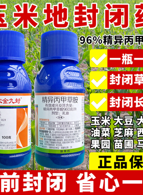 精异丙甲草安胺玉米地苗前封闭药大农金九封除草封闭药剂金都尔封