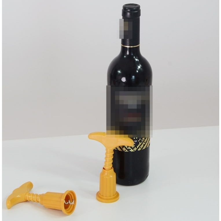 开红酒神器软木塞红酒开瓶器塑料启瓶器多色随机葡萄酒拔塞器家用