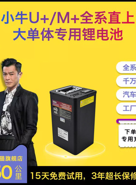 思能小牛电动车U+/M+专用直上锂电池48V/60V/72V大容量改装电瓶