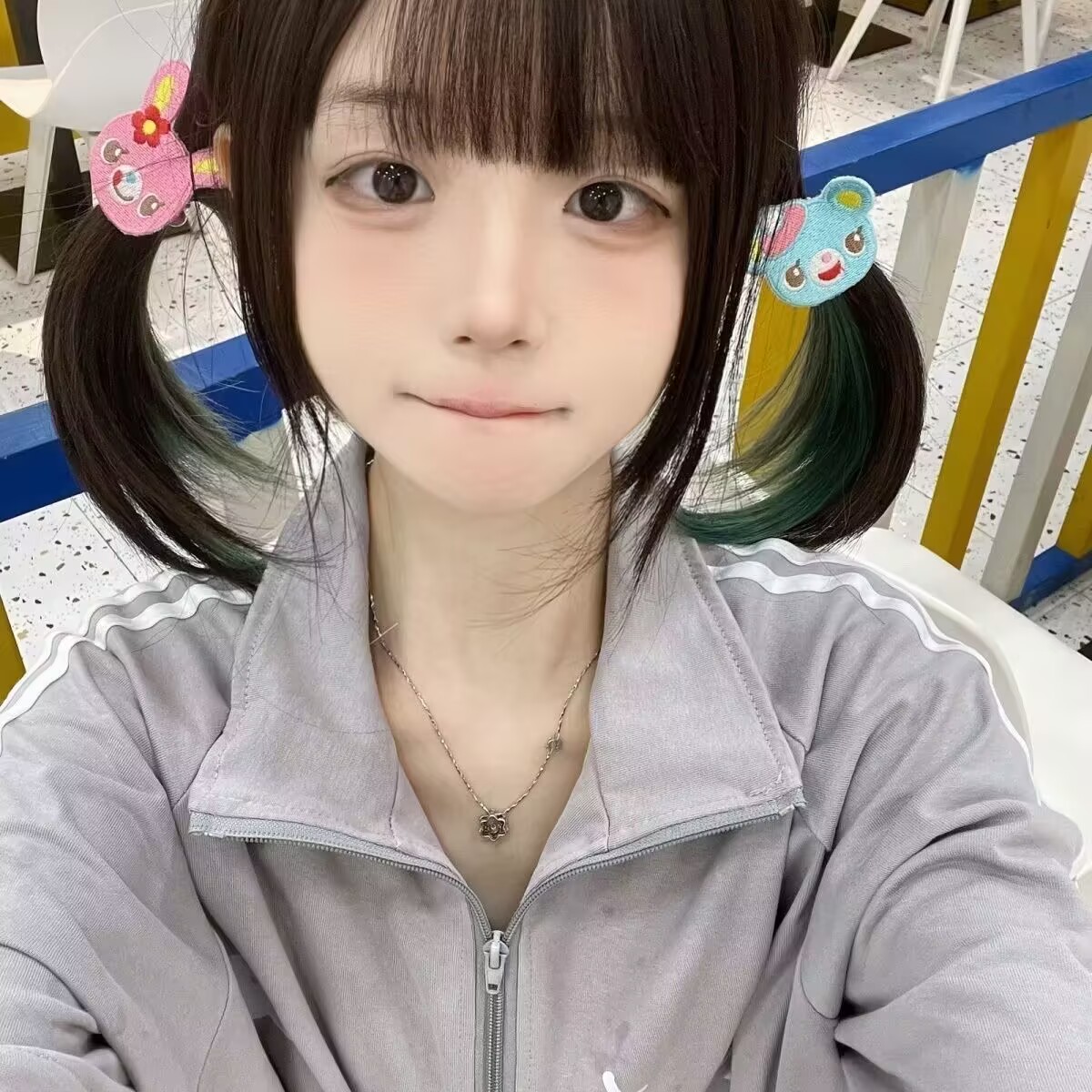 thumbnail for [Hair accessories] mezzo piano piano rabbit childlike cartoon cute hairpin hairline Shao Luo soft girl