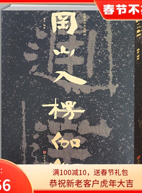 【8开74页】冈山入楞伽经 中国石刻书法精粹 山东北朝佛教石经摩崖石刻榜书作品隶书楷书经书学习碑帖书法艺术入门基础临摹书籍