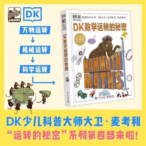 DK数学运转的秘密 DK大卫麦考利四部曲7-12岁中小学生课外阅读数学科普入门启蒙少儿童百科三四五六年级暑假期推荐读物百科全书籍