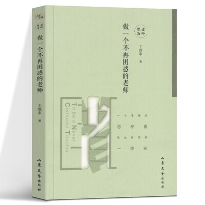 正版 做一个不再困惑的老师 王维审 教育写作系列书系 教育教师用书 教育理论 教育方式实践探索 教师心灵读本 正版书籍 山东文艺