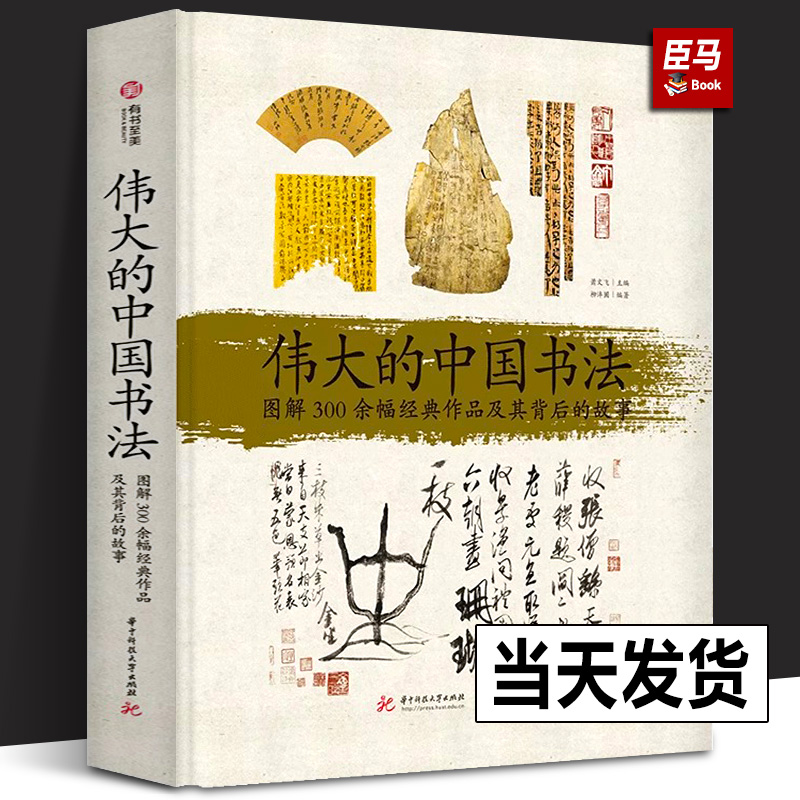 【2024年正版新书】伟大的中国书法图解300余幅经典作品及其背后的故事甲骨文至草书楷书行书书法篆刻字帖临摹艺术的博物馆鉴赏书-封面