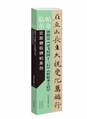 钟绍京灵飞经四十三行+转轮圣王经 临帖革命近距精临碑帖系列 毛笔楷书初学放大本近距离临摹书法练字帖活页装订单张河南美术书籍