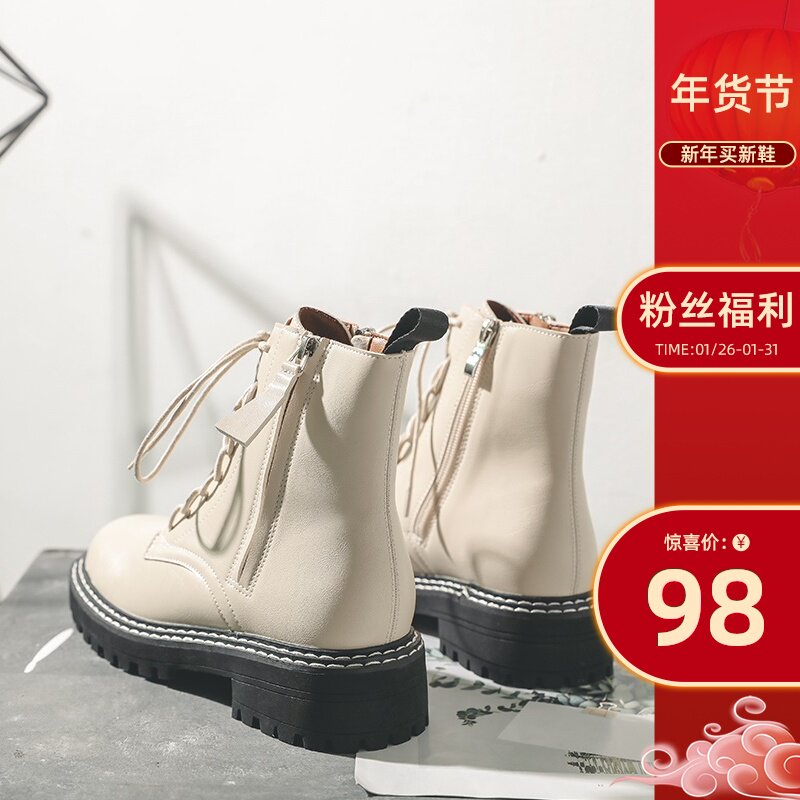 厚底机车马丁靴 图片 价格 多少钱 什么值得买
