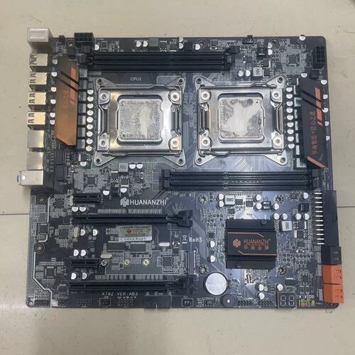 可维修一块华南X79双路主板，，图片，带两个2630议价