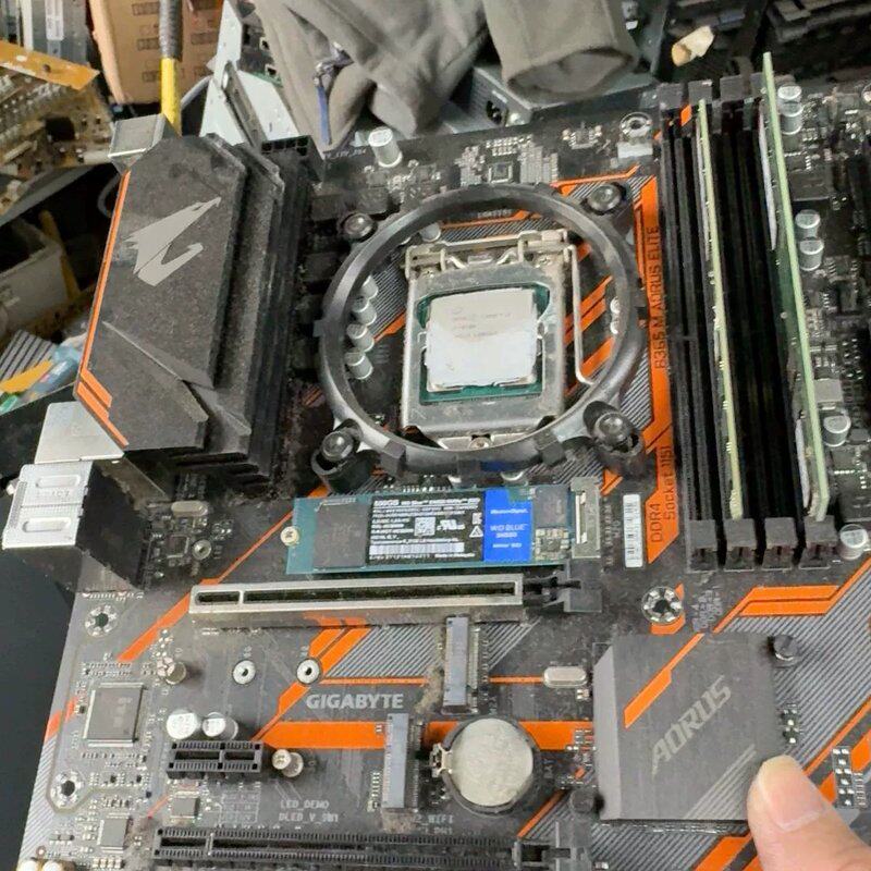 可维修技嘉B365M AORUS ELITE小雕,带挡板,成色议价