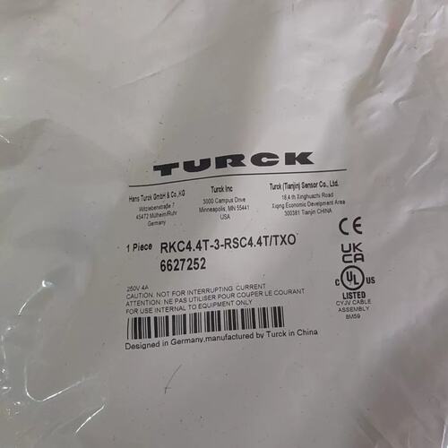 可维修图尔克TURCK连接线RKC4.4T-3-RSC4.4T/T议价