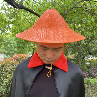 新款傣族雨竹林舞蹈头饰傣族花腰花帽子邵多丽斗笠少数民族头饰帽