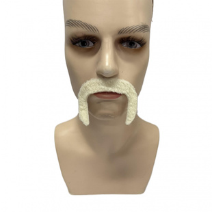 白色小胡子节日舞会派对胡子圣诞节派对胡子假胡须八字胡自粘胡