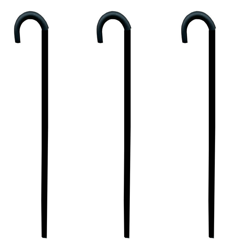 万圣节派对道具 变装道具拐杖全黑拐杖魔术师拐杖林肯棒拐杖