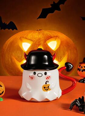 瓜万圣节怪陶瓷杯幽灵南小精灵马wsjb克杯创意礼杯咖啡杯搞情品侣