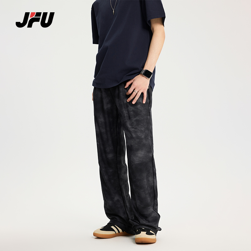 JFU春季新款美式复古休闲裤