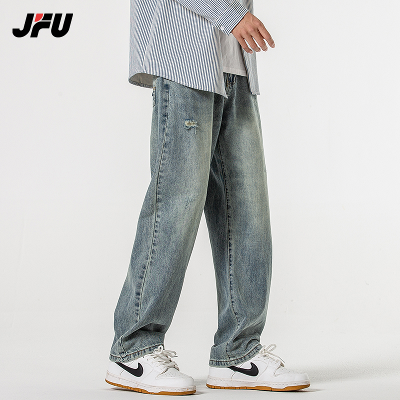 jfu拉链长裤美式复古秋季夏季潮
