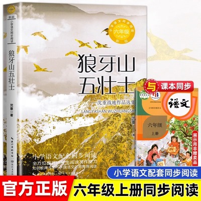 狼牙山五壮士书 六年级课外书适读上册四五小学生课外阅读书籍经典书目9-11-12-14岁以上人教版儿童文学读物红色革命图书5