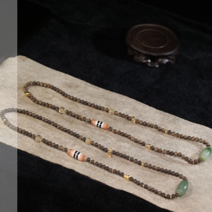 沉香齐楠手串慕清山18K佩云珠宝同款海南鹦哥绿齐楠霸王岭9分沉