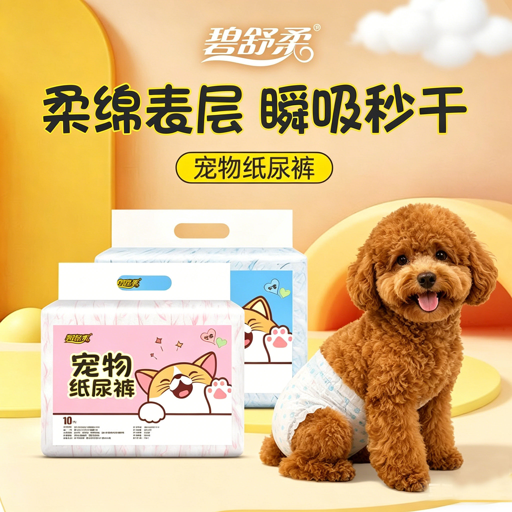 狗狗尿布裤纸尿裤宠物尿不湿尿片生理裤姨妈巾柔软干爽透气男女宝