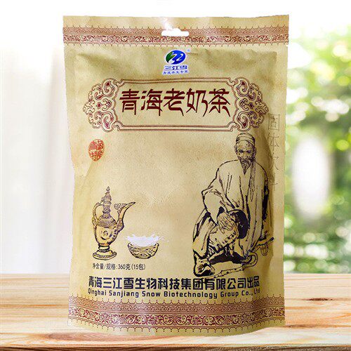 三江雪青海老奶茶360g(15小袋)咸味冲泡饮奶茶粉香米清真青海特产