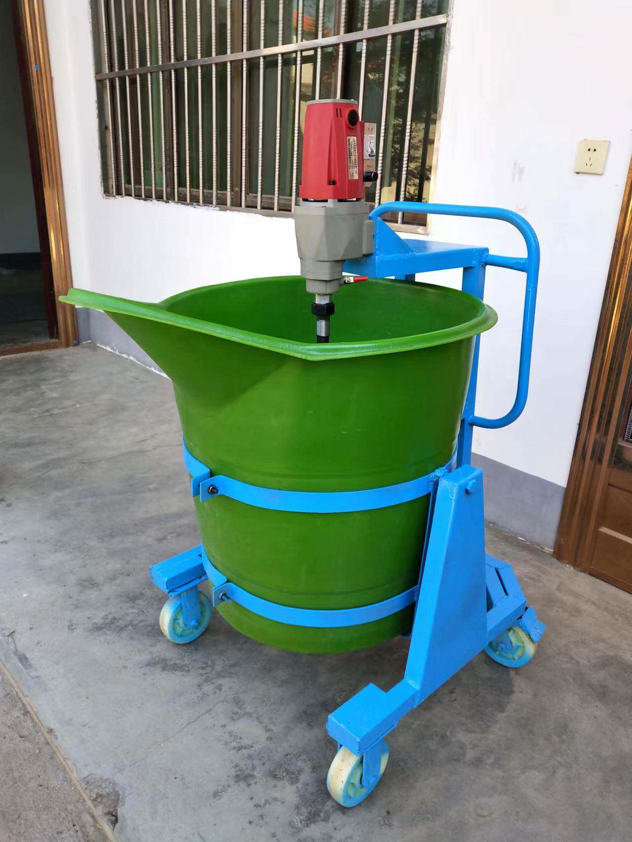 促小型嘴鸭电动塑料灌浆料自流平石膏搅拌器水泥搅拌机机搅拌桶销