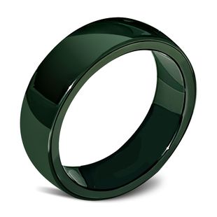 爆款墨绿色NFC陶瓷戒指用于特斯拉model3/Y/X/S解锁车门潮流饰品
